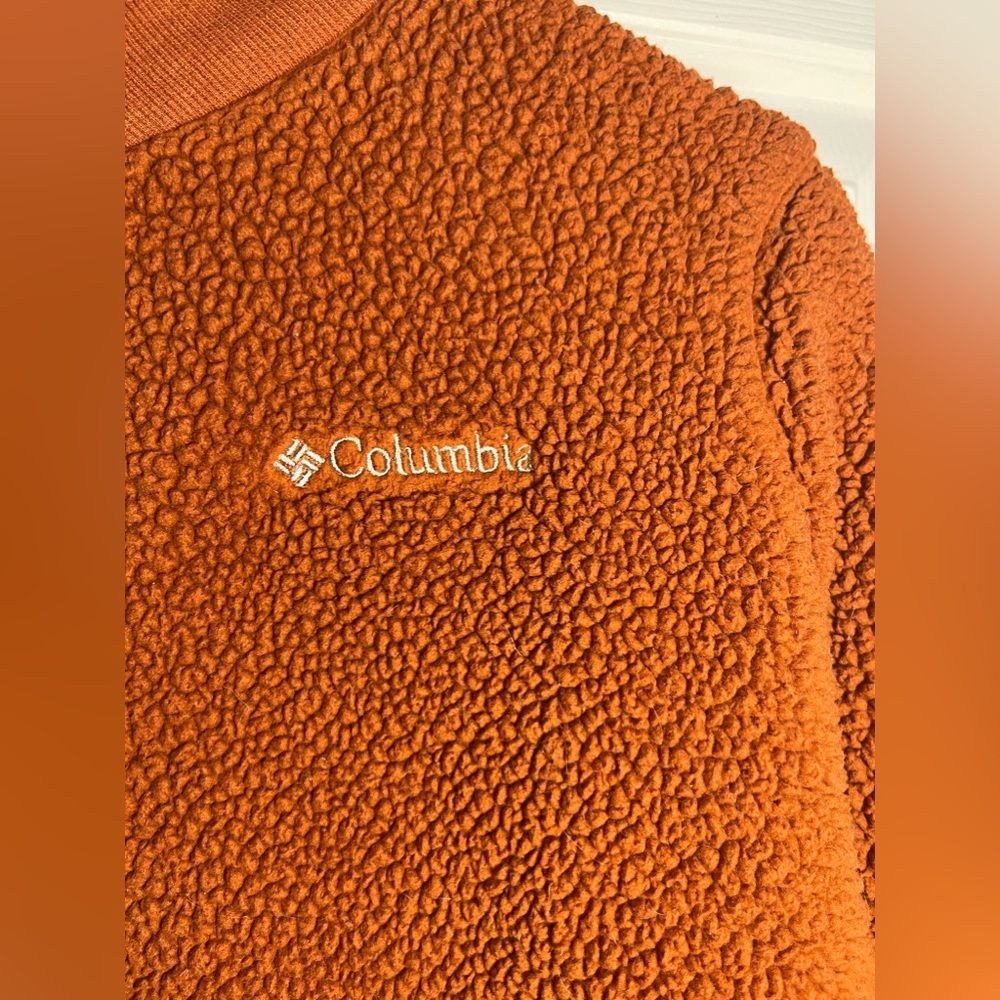 Columbia zip up crew neck